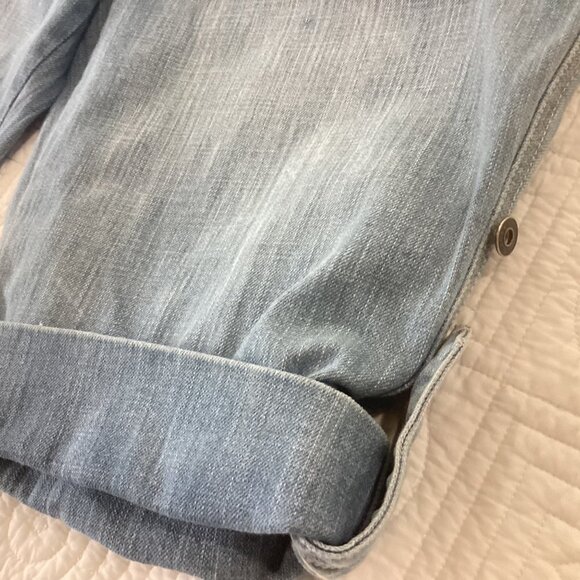 Vintage Bill Blass Casual Roll-Cuff Denim Shorts Size 8 - Picture 11 of 11